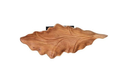 Phillips Collection - Carved Leaf Sculpture on Stand, Mahogany - ID83700 view 2