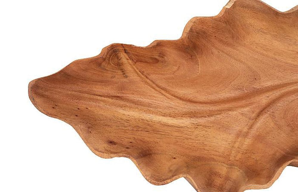 Phillips Collection - Carved Leaf Sculpture on Stand, Mahogany - ID83700 view 4