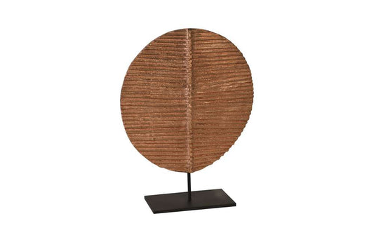 Phillips Collection - Carved Round Leaf on Metal Stand, SM - TH89180 veiw 1