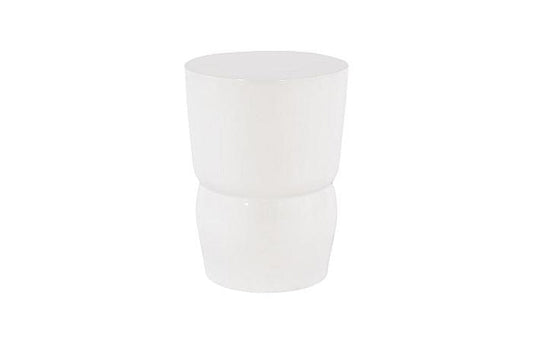Phillips Collection - Carved Stool, Gel Coat White - PH67724 view 1