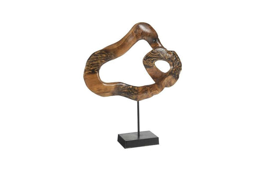 Phillips Collection - Carved Teak Swirl on Stand - ID102123 veiw 1