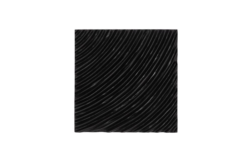 Phillips Collection - Carved Wall Tile, Black, Curve - TH115353 view 1