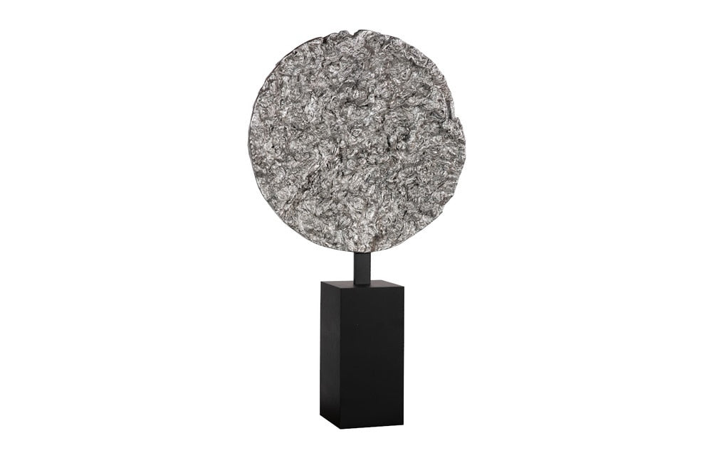 Phillips Collection - Cast Colossal Root On Stand Sculpture, Silver Leaf, KD - PH116155 veiw 1