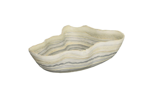 Phillips Collection - Cast Gray Onyx Bowl, Faux Finish, Large - PH106689 veiw 1