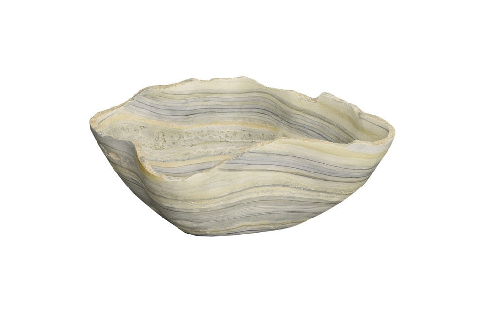 Phillips Collection - Cast Gray Onyx Bowl, Faux Finish, Medium - PH106690 veiw 1