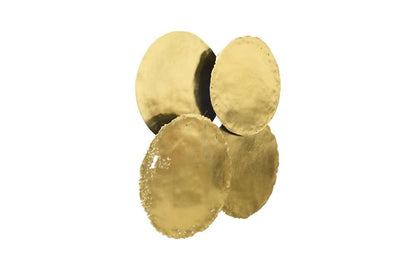 Phillips Collection - Cast Oil Drum Wall Discs, Gold Leaf (Set of 4) - PH60516 veiw 2
