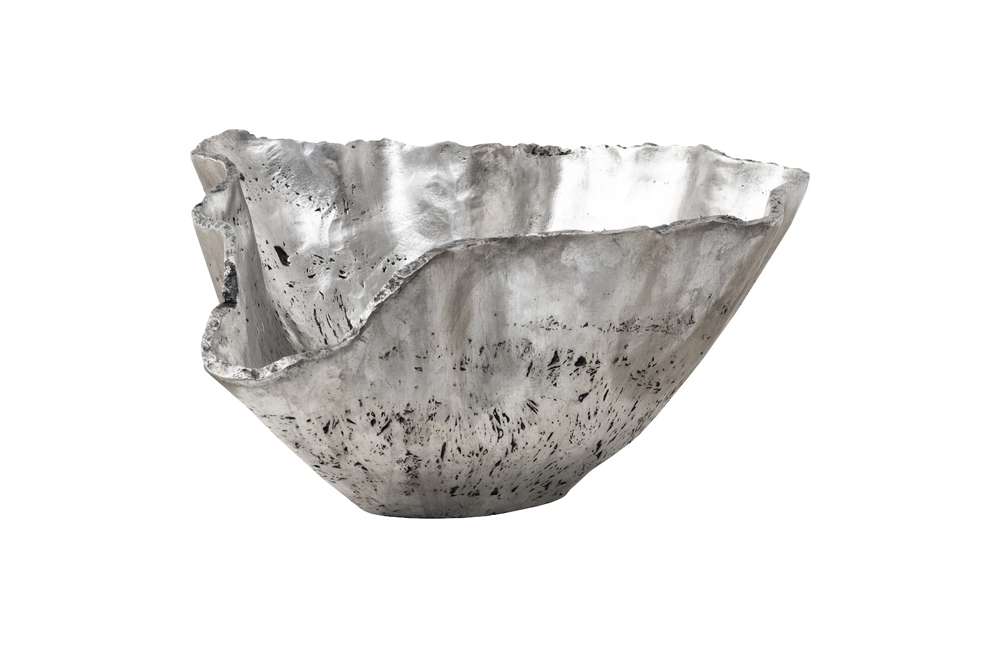Phillips Collection - Cast Onyx Bowl, Silver Leaf, Large - PH103573 veiw 1