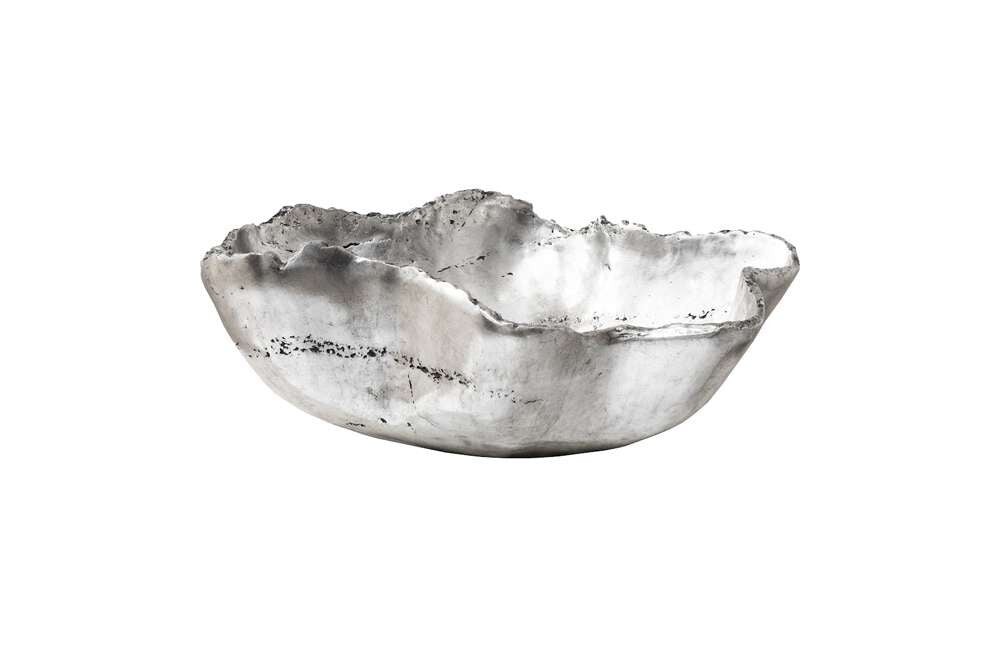 Phillips Collection - Cast Onyx Bowl, Silver Leaf, Small - PH103572 veiw 3