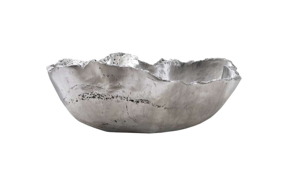 Phillips Collection - Cast Onyx Bowl, Silver Leaf, Small - PH103572 veiw 4