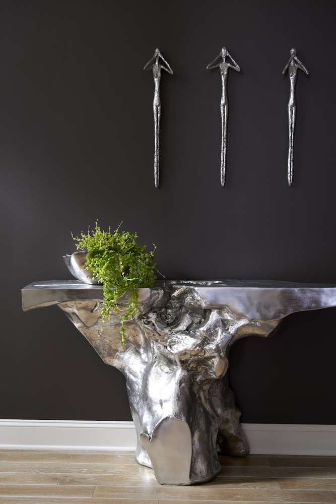 Phillips Collection - Cast Onyx Bowl, Silver Leaf, Small - PH103572 veiw 6