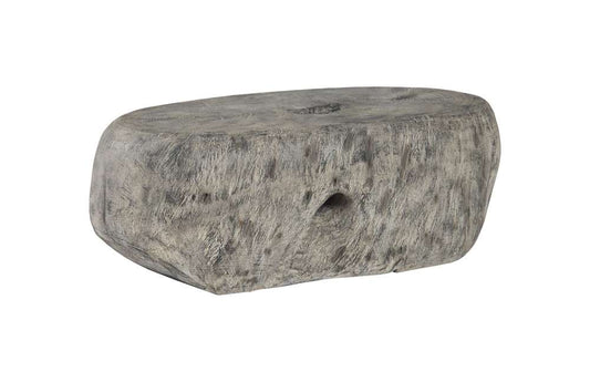 Phillips Collection - Cast Organic River Stone Coffee Table, Resin, Faux Gray Stone - PH102848 veiw 1