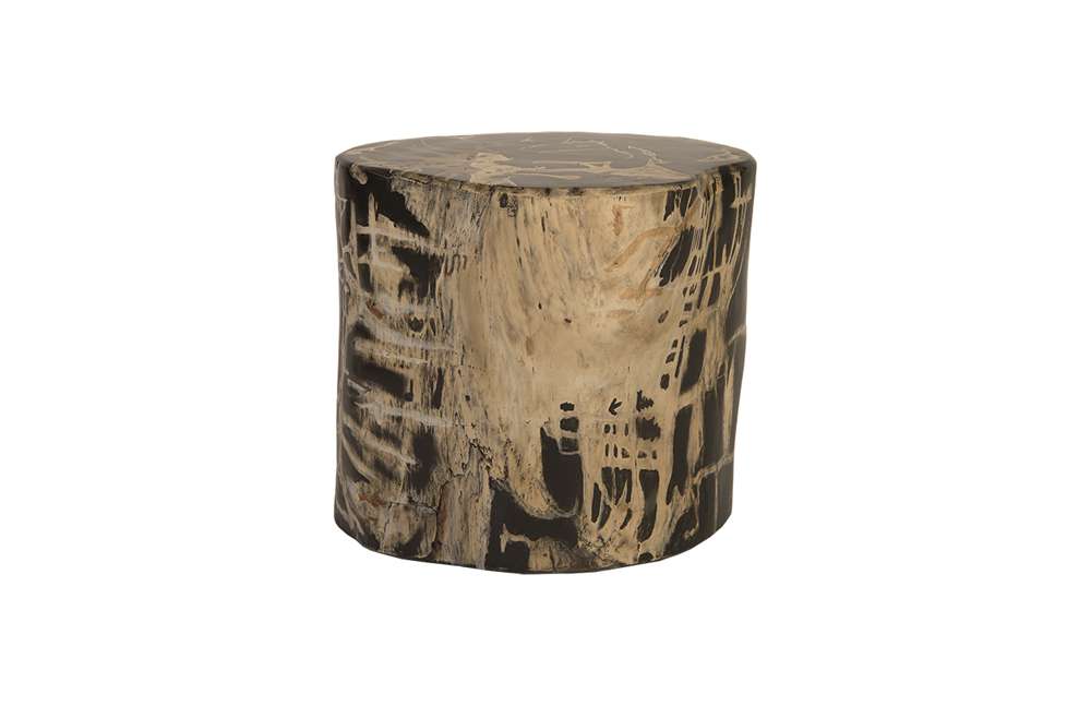 Phillips Collection - Cast Petrified Wood Stool, Resin - PH82367 veiw 1