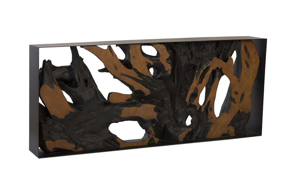 Phillips Collection - Cast Root Framed Console Table, Resin, Brown - PH86296 veiw 1