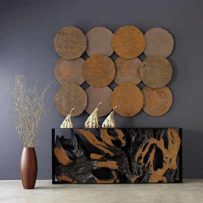 Phillips Collection - Cast Root Framed Console Table, Resin, Brown - PH86296 veiw 4