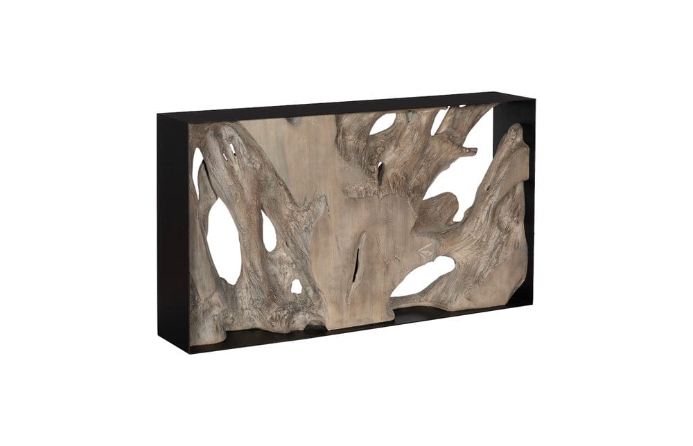 Phillips Collection - Cast Root Framed Console Table, Resin, Gray Wood Finish - PH118766 view 2