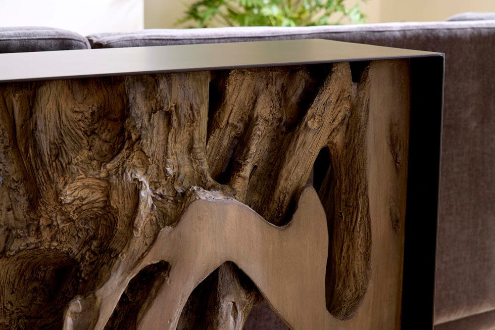 Phillips Collection - Cast Root Framed Console Table, Resin, Gray Wood Finish - PH118766 view 5