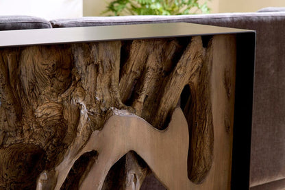 Phillips Collection - Cast Root Framed Console Table, Resin, Gray Wood Finish - PH118766 view 5