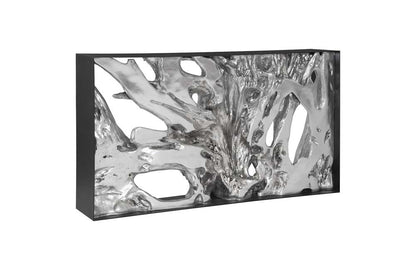 Phillips Collection - Cast Root Framed Console Table, Resin, Silver Leaf, SM - PH104350 veiw 1