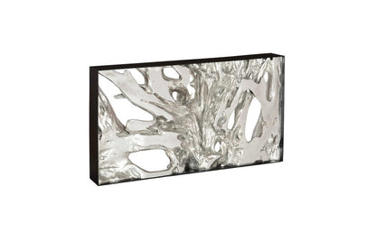 Phillips Collection - Cast Root Metal Framed Console Table, Resin, Silver Leaf, SM - PH119445 view 1