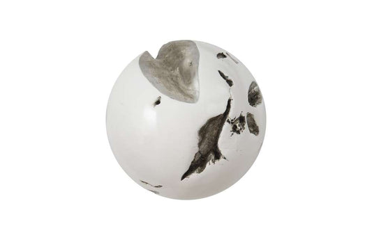 Phillips Collection - Cast Root Wall Ball, Resin, White, MD - PH65328 veiw 1