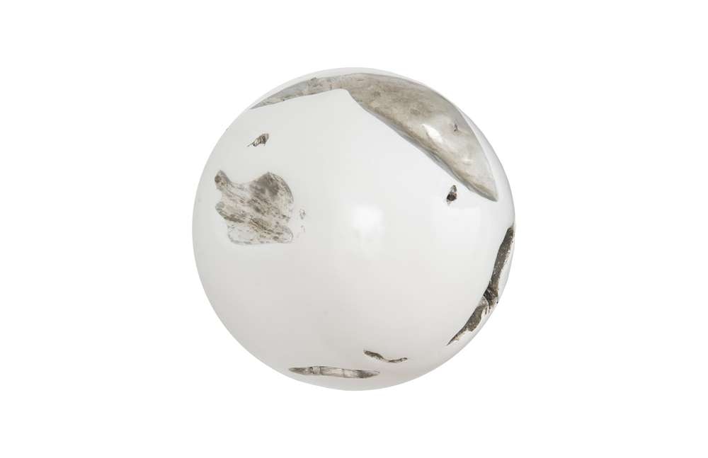Phillips Collection - Cast Root Wall Ball, Resin, White, MD - PH65328 veiw 2