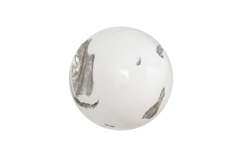 Phillips Collection - Cast Root Wall Ball, Resin, White, SM - PH65327 veiw 1