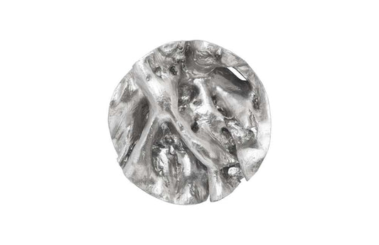 Phillips Collection - Cast Root Wall Tile, Resin, Silver Leaf, Round - PH66567 veiw 1