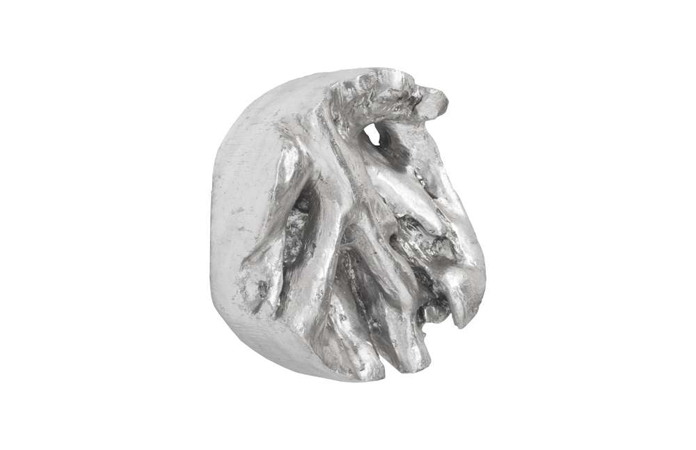 Phillips Collection - Cast Root Wall Tile, Resin, Silver Leaf, Round - PH66567 veiw 2