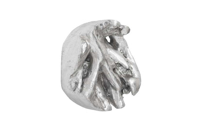 Phillips Collection - Cast Root Wall Tile, Resin, Silver Leaf, Round - PH66567 veiw 2