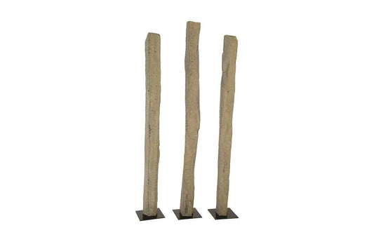 Phillips Collection - Cast Splinter Stone Sculptures, Set of 3, XL - PH74251 veiw 1