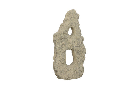 Phillips Collection - Cast Stone Table Top Sculpture, Double Hole, Roman Stone - PH113935 veiw 1