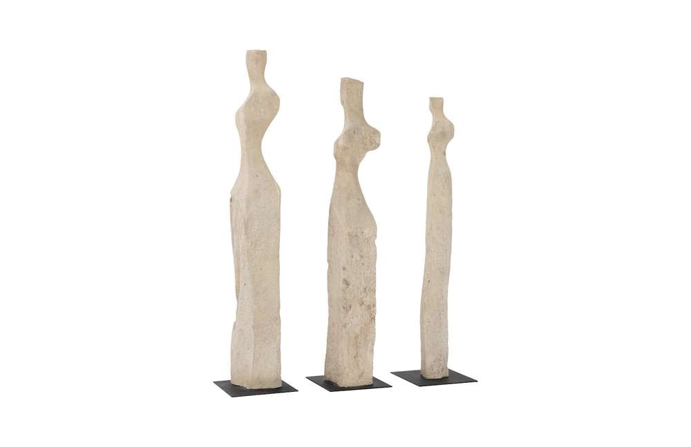 Phillips Collection - Cast Women Sculptures, Roman Stone (Set of 3) - PH106455 veiw 2