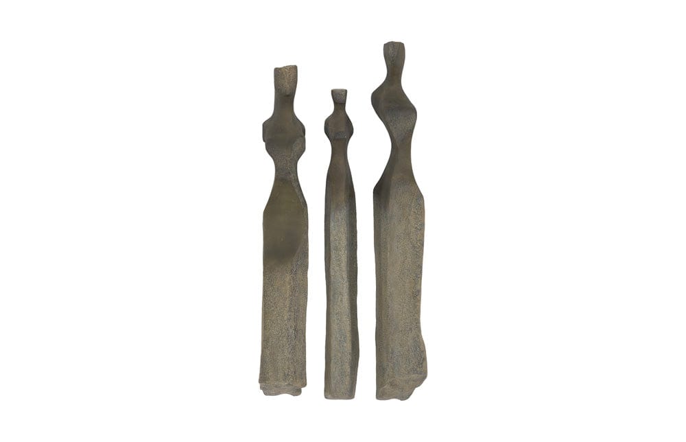 Phillips Collection - Cast Women Wall Art, Set of 3, Small, Splinter Stone Finish - PH117413 view 1