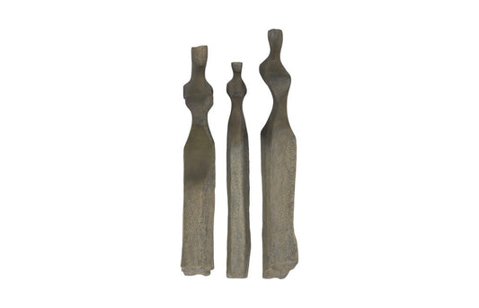 Phillips Collection - Cast Women Wall Art, Set of 3, Small, Splinter Stone Finish - PH117413 view 1