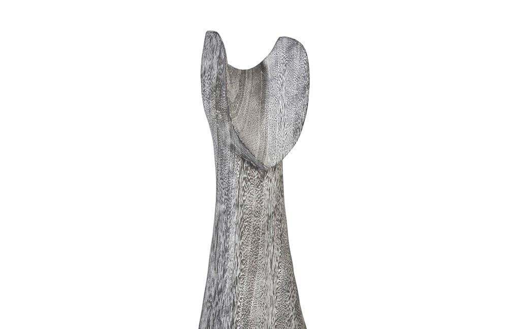 Phillips Collection - Cat Sculpture, Large, Chamcha Wood, Gray Stone Finish - TH97538 view 3