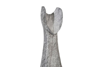 Phillips Collection - Cat Sculpture, Large, Chamcha Wood, Gray Stone Finish - TH97538 view 3