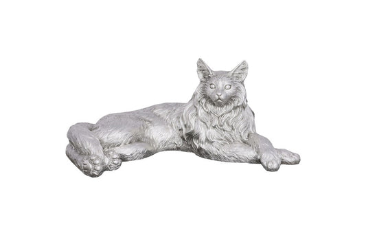 Phillips Collection - Cat Sculpture, Silver Leaf - PH113917 veiw 1