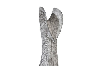 Phillips Collection - Cat Sculpture, Small, Chamcha Wood, Gray Stone Finish - TH97539 view 3