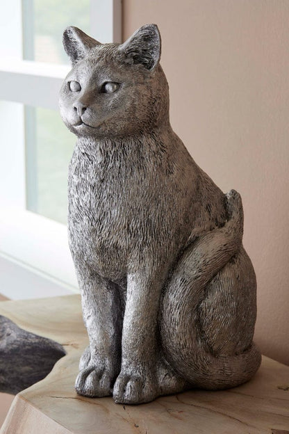 Phillips Collection - Cat Sitting Sculpture, Silver Leaf - PH119102 view 4