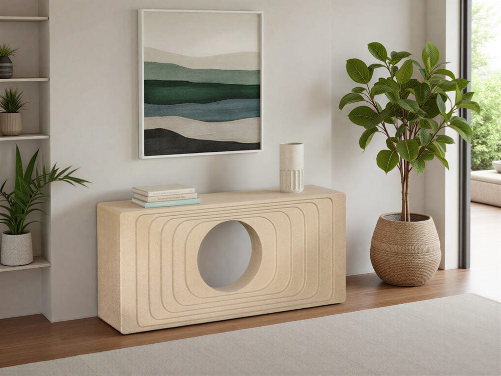 Phillips Collection - Centered Console Table, Sand Dune - PH119874 view 4