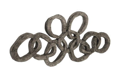 Phillips Collection - Chain Wall art, Chamcha Wood, Gray Stone Finish - TH94577 view 2