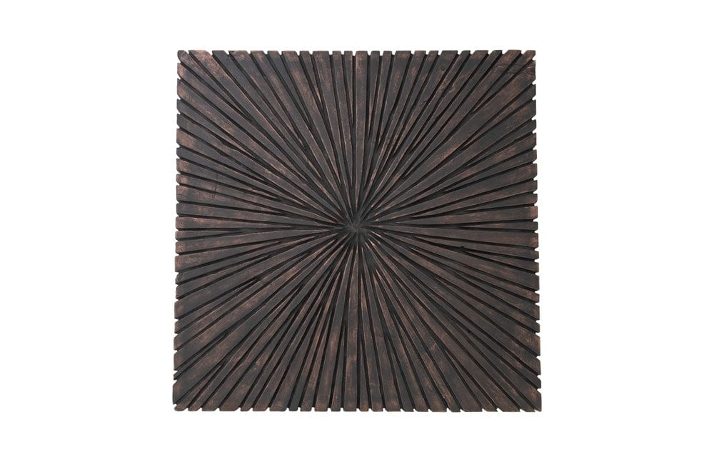 Phillips Collection - Chainsaw Coffee Table, Square, Black Iron Cross Base, Black/Copper - TH103559 view 2