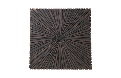Phillips Collection - Chainsaw Coffee Table, Square, Black Iron Cross Base, Black/Copper - TH103559 view 2