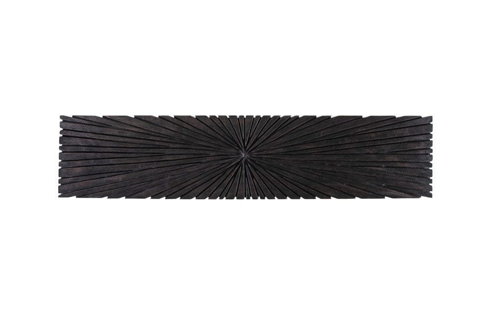 Phillips Collection - Chainsaw Console Table, Burnt Black, Black Iron Cross Base - TH103558 view 2