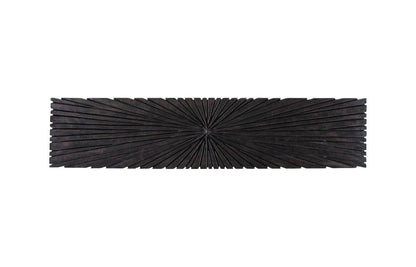 Phillips Collection - Chainsaw Console Table, Burnt Black, Black Iron Cross Base - TH103558 view 2