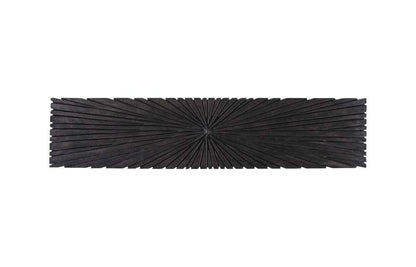 Phillips Collection - Chainsaw Console Table, Burnt Black, Black Iron Cross Base - TH103558 veiw 2