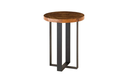 Phillips Collection - Chuleta Bar Table on Black Metal Base, Chamcha Wood, Natural - TH97700 view 1