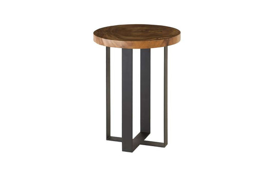 Phillips Collection - Chuleta Bar Table on Black Metal Base, Chamcha Wood, Natural - TH97700 veiw 1