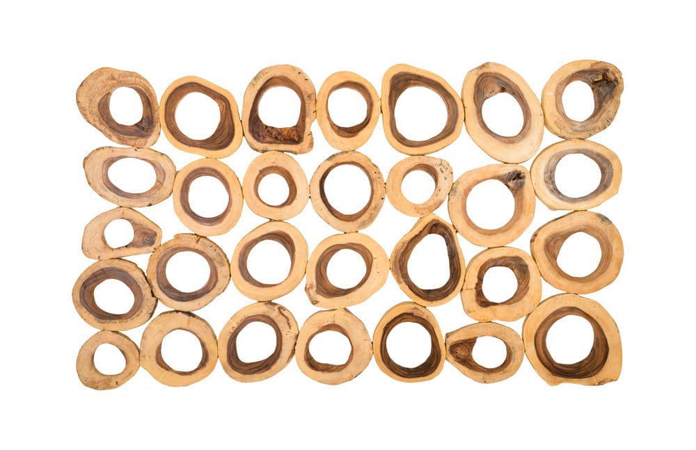 Phillips Collection - Chuleta Rings Wall Art, Chamcha Wood, Rectangular - TH72023 view 1