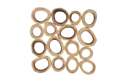 Phillips Collection - Chuleta Rings Wall Art, Chamcha Wood, Square, LG - TH72024 view 1